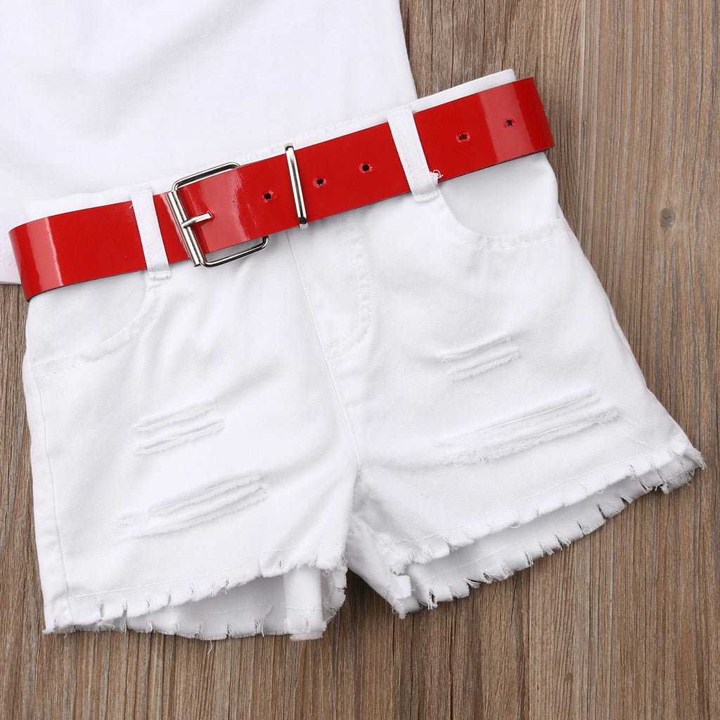 1 7Y Infant Kids Baby Girl Clothes Sets Off